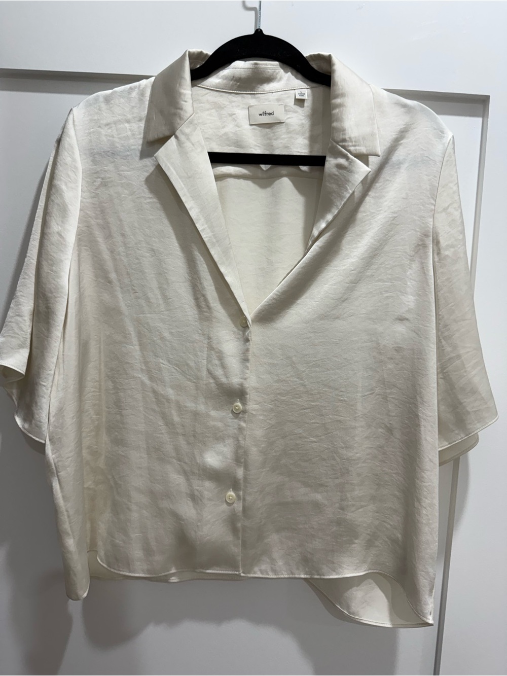 Aritzia Wilfred Short-Sleeve Button Front Shirt